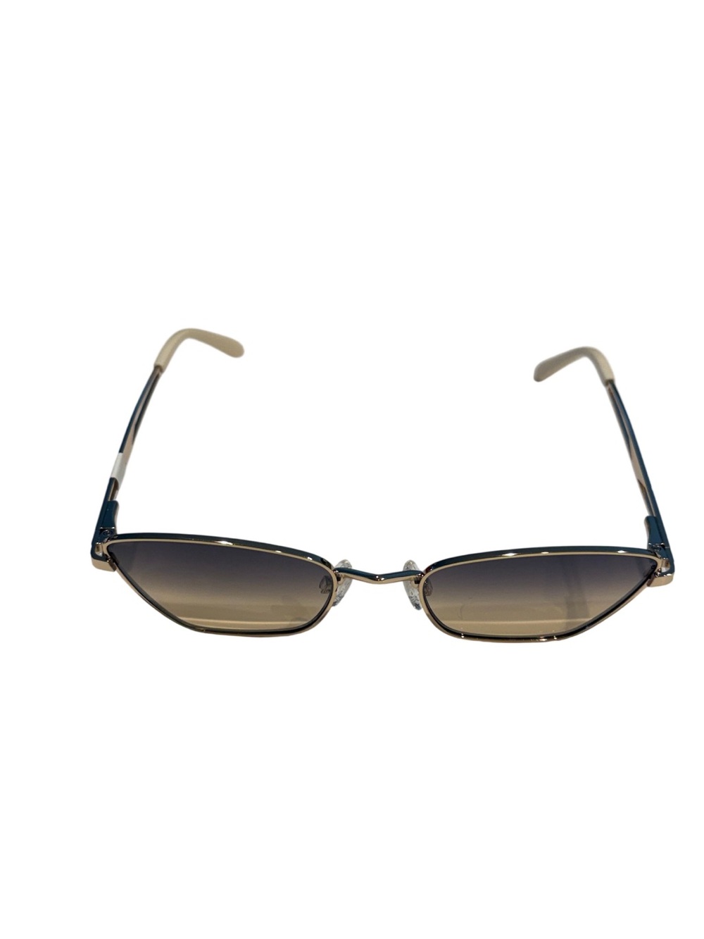 NEW Carolina Lemke CATO Gold Metal Sunglasses Gradient Lenses Hollywood Glam - Picture 5 of 10